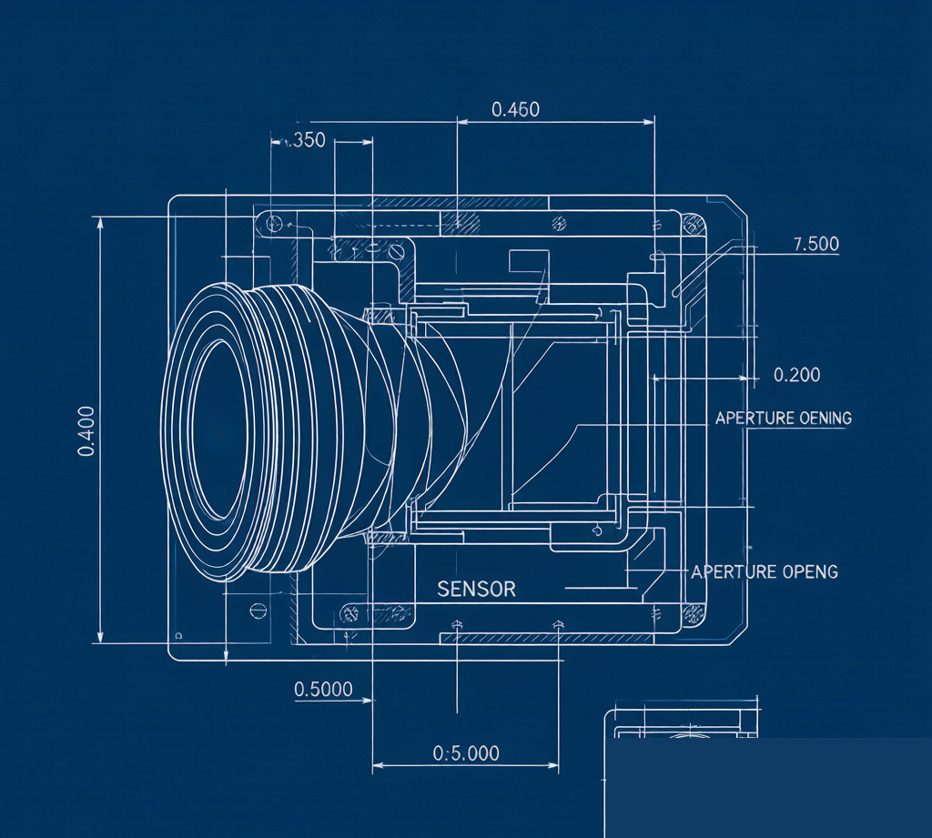 Variable aperture module cross-section
